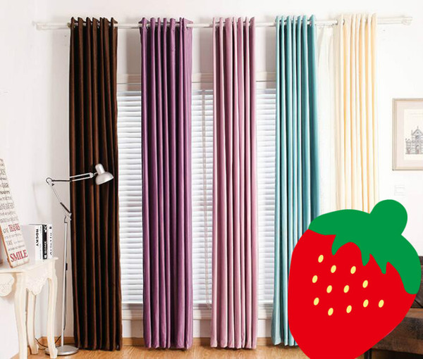 Flannel Curtains Shade Curtain Elegant Luxury Curtain Solid Color Window Drapes Bedroom 39 Colors Living Room Balcony