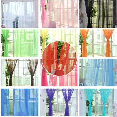 HOT Romantic Aesthetic Solid Sheer Curtains Wedding Decorations High Quality Balcony Sheer Curtains Home Decorations Curtains Free Shipping