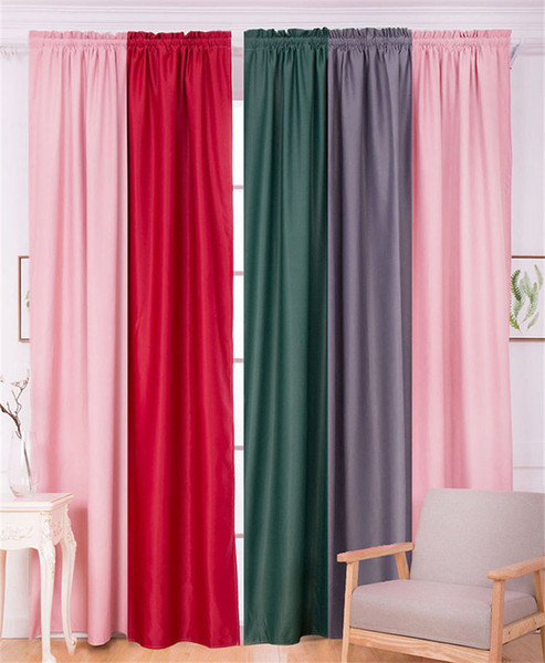 Customize Blackout Window Curtain Room Decoration Curtain String for Wedding Party Door Solid Color Covers Living Room Curtain H129