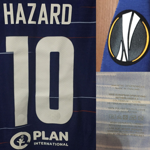 2018 Match Worn Player Issue Hazard Giroud MORATA Customize Any Name Number Soccer Patch Badge