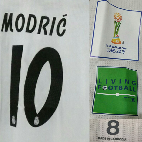 2018 Club World Cup Bale Match Worn Player Issue Modric Benzema Isco Asensio Sergio Ramos With Patch Soccer Patch Badge