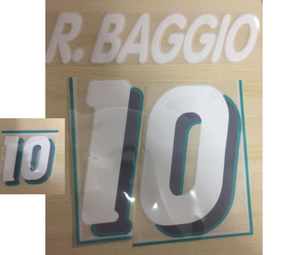 1994 Italy #10 R.BAGGIO NAMESET Lextra Flocking Printing