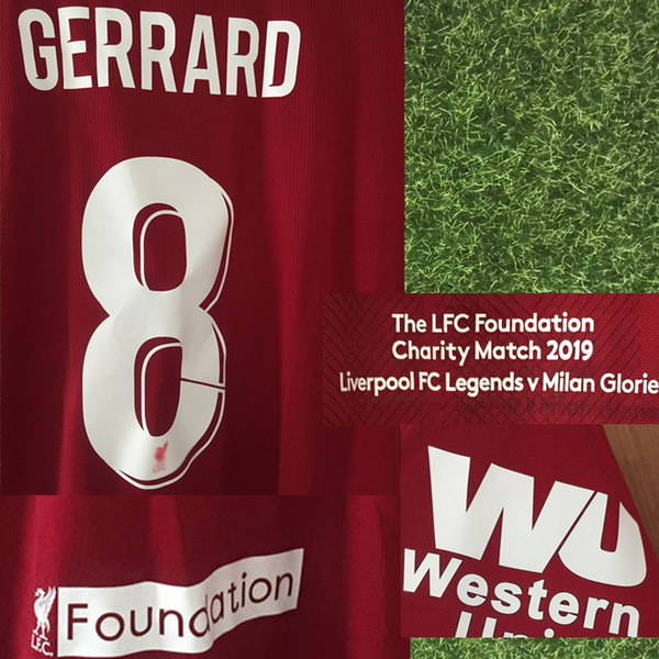 2019 Legends Gerrard Owen Fowler LUIS Garcia Foundation Legends Charity Game Soccer Patch Badge