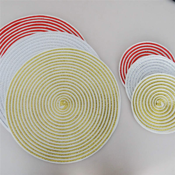 Insulation pads Food grade round insulation pad round pot mat placemat coaster table mat anti-hot pad