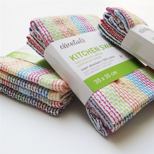 34*34cm New products Japan and South Korea household kitchen with double-layer four pieces of scrubbing towel