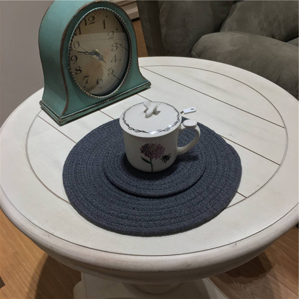 4 Sizes Japanese household thickening table mat cup mat heat insulation pad anti blanking pad 3colors