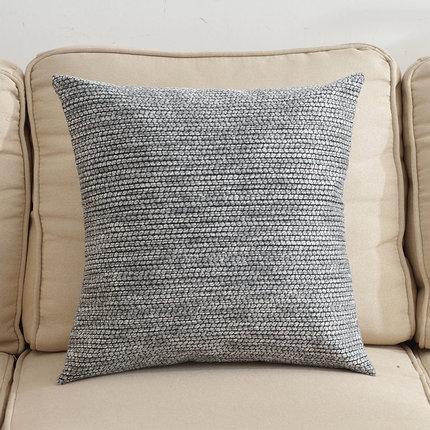 Thick linen sofa pillow living room pillow chair back bed cushion office lumbar pillow pillowcase custom
