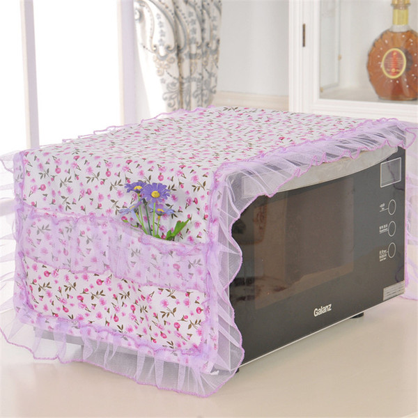 Fashion Microwave Oven Cover Hood Lace Dust Cover Oven Cover Gremial Microwave Oven Set Sheathers