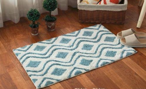 50x80cm water ripple new fashion chenille material soft non-slip carpet bedroom living room kitchen bathroom common