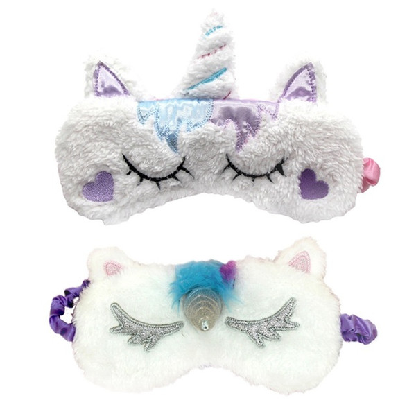 Cute Unicorn Eye Mask sleeping eyes cover Cartoon Eye Cover Shadow Soft Cover for Girl Kid Teen Traveling Sleep Eyeshade