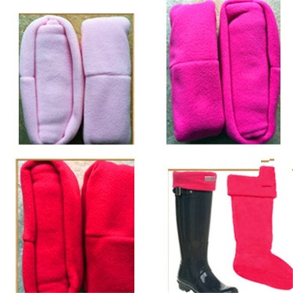 Polar Fleece Sock Long Floor Knee Tall Autumn Winter Warm Rain Boots Inside Soft Women Fashion Socks High Quality 18 8sr hh