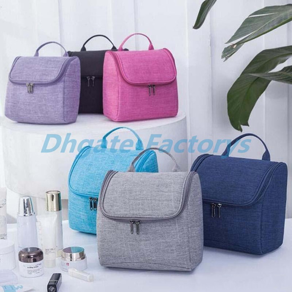 Hot ! New Design 6 colors waterproof makeup Cosmetic Bags Toiletry Bags Travel bathroom Hanging Organizer Bags