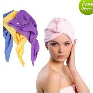 Microfiber Magic Hair Dry Drying Turban Wrap Towel Long-haired Ultrafine Super Absorbent Fiber Hat Dry Hair Towel