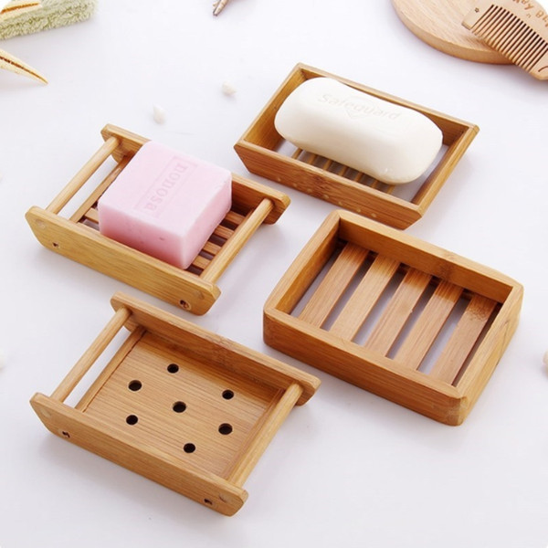 New Creative simple bamboo and wood hand leachate soap box soap in bathroom bathroom wooden soap box holder