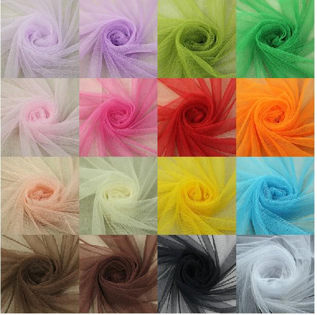 Multi Purpose White Soft Encryption Mesh Yarn for Wedding Party Decorations / Clothing / Curtains/ Mosquito Net (16 color)