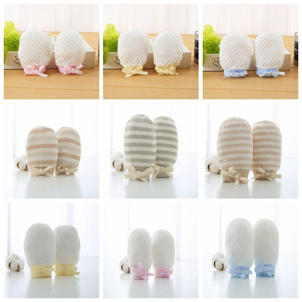 Newborn Baby Mittens No Scratch baby gloves Home Textile Newborn Mittens with Anti Falling Strap for Infant