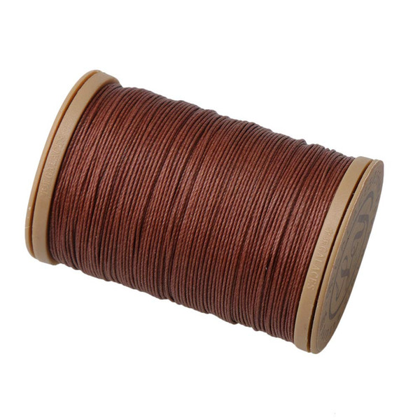 0.6mm 120m Natural Hemp Waxed Thread Round Cord Strong Handwork Leather Craft Sewing Wax Line