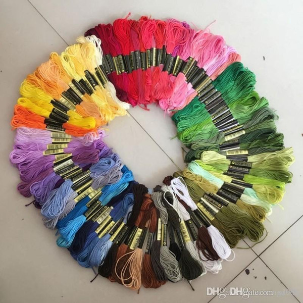 Cross Stitch Cotton Embroidery Line Multi Colors DIY Handmade Sewing Thread Braided Stitching Floss Tools Factory Direct Sale 12qq BB