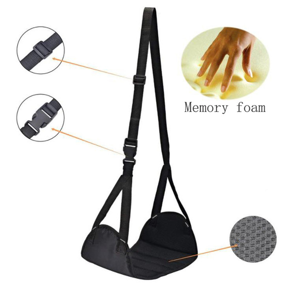 Foot Hammock Portable Travel Height Adjustable Foot Rest Hammock Travel Accessories Preventing Swelling Aircraft Train Footrest Hammock