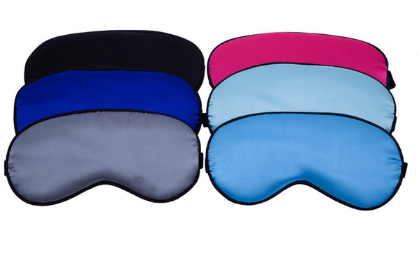 Silk Sleep Rest Eye Mask Satin Eye Shade Cover Travel Relax Blindfolds Eye Care Sleeping Rest Cover DH0337