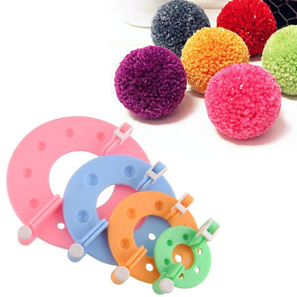 4 Sizes Pom Pom Maker Fluff Ball Weave Needlecraft Knitting DIY Needle Craft Wool Tool Yarn Kit Tool DIY Sewing Tools