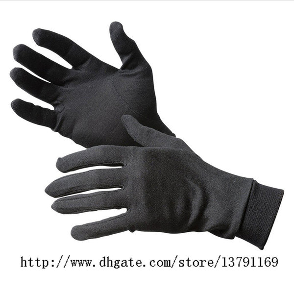 Liner Inner Gloves Ski Under Glove Motorcycle Skiing Cycling Gloves for Men Women 1 Pair Black