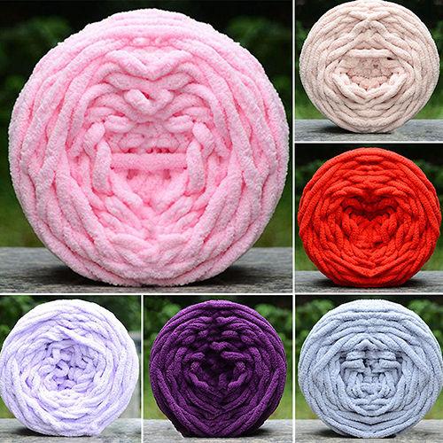 Soft Knitting Wool Yarn Roving Bulky Spinning Super Thick String Chunky Hand Knitting Thread Crochet Yarn for Hat Scarf Knitting