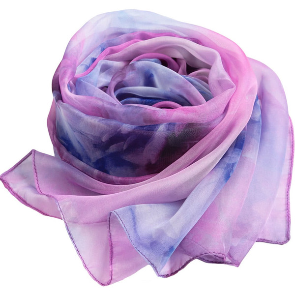 New Women Romantic Chiffon Scarf Floral Print Long Thin Scarves Shawl Pashmina. which is romantic and perfect to match your clothes.