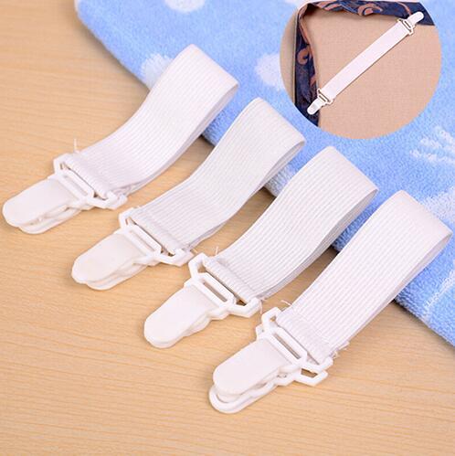 Hot Sale 4Pcs/set Bed Sheet Mattress Cover Blankets Grippers Clip Holder Fasteners Elastic Set Bed Sheet Holders Clips