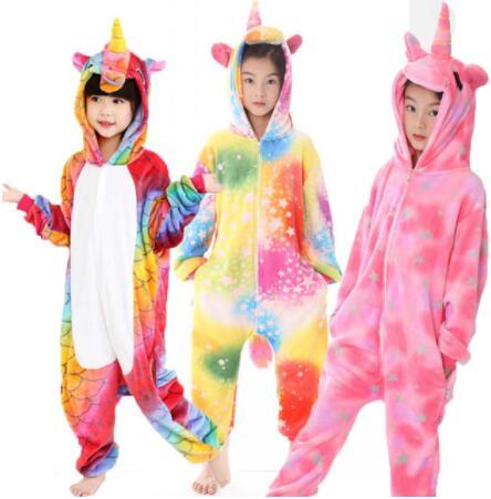 27 DESIGN Kigurumi Pajamas For Children Unicorn Anime Panda Onesie Kids Costume Sleepwear Jumpsuit Cosplay Costume Sleepwear KKA6348