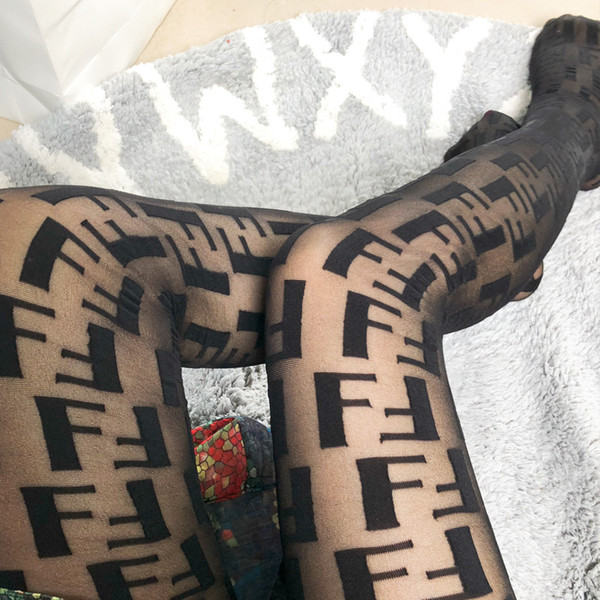 Luxury Brand Stockings For Women Sexy Black Thin Lady Tights Top Quality Designer Brand Female Socks