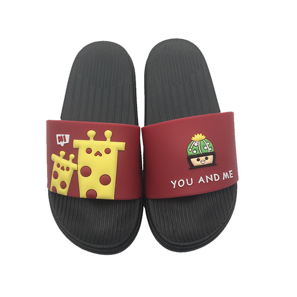 2019 Little Yellow Duck Slippers For Men Women Rubber Wear Resistant Non Slip Sandals Cartoon Lovers Leisure Shoes