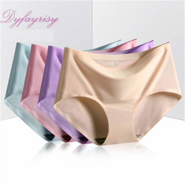 New sexy one piece seamless underwear, ladies' waist, pearlescent ice silk lady's underwear, ladies' briefs, wholesale D0057