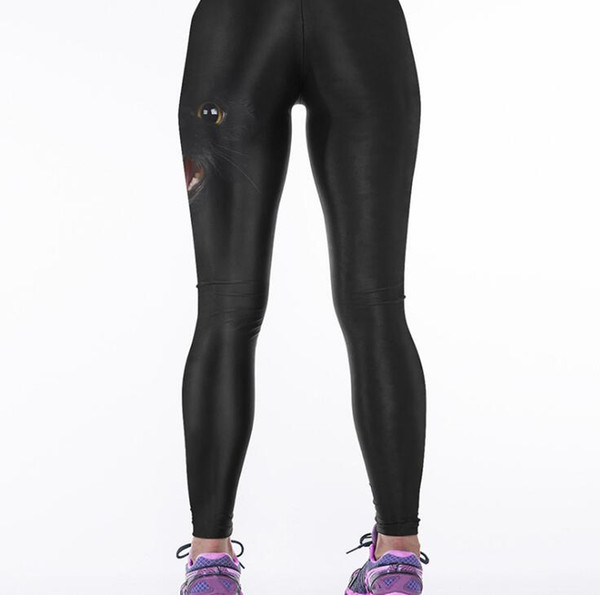 2019 Woman Sport Leggings Purple Star Summer Plus Size Fitness Sportswear Leggings High Waist Workout Elastic Pants DHL Free