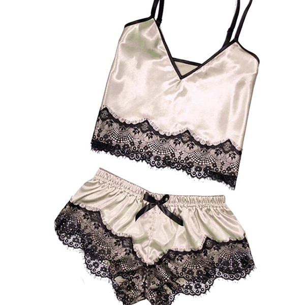 Sexy Underwear Women Sexy Lingerie Hot Set Lace Sleepwear Lingerie Temptation Babydoll Underwear Nightdress Four Colors pink#080
