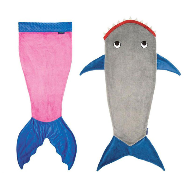 Divien Shield Big Promotion Shark Blanket Fish Tail Sleeping Bag Sleeping Bag Fleece Autumn And Winter Thickening Warm Sofa Supplies