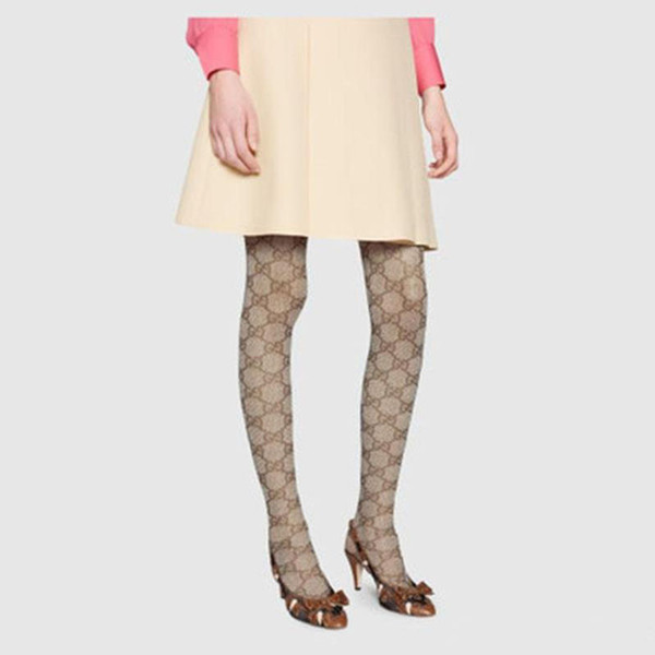 Brand Designer Lady Stockings Sexy Letter Logo Tights Fashion Long Knee High Tights Autumn Leg Warm Women Socks