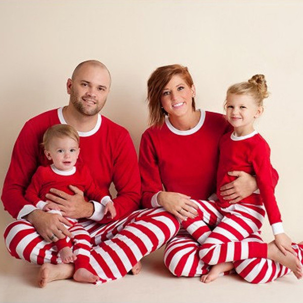 Christmas Pajamas Family Matching Clothes Christmas Sleepwear Sets Mother and Daughter Father Son Matching Cloth Elk home clothing GGA1264