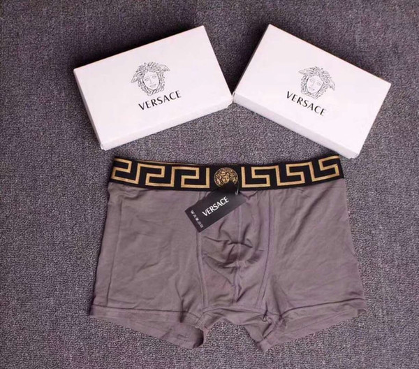 2019 Luxury Designer Men Underwear Cotton Soft Boxer With Box High Quality Men Underpants Sexy Male Underwear Home Clothing