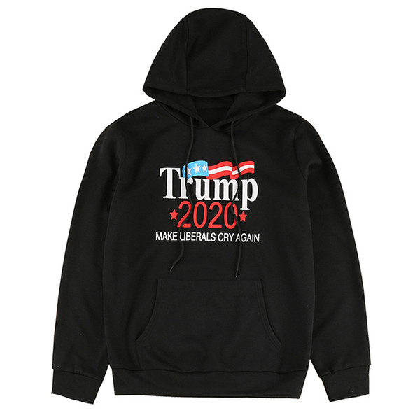 Man And Women Long Sleeve Hoodie Trump 2020 Make Liberals Cry Again Letters Sweater Fashion Brand Clothing 27fa Ww