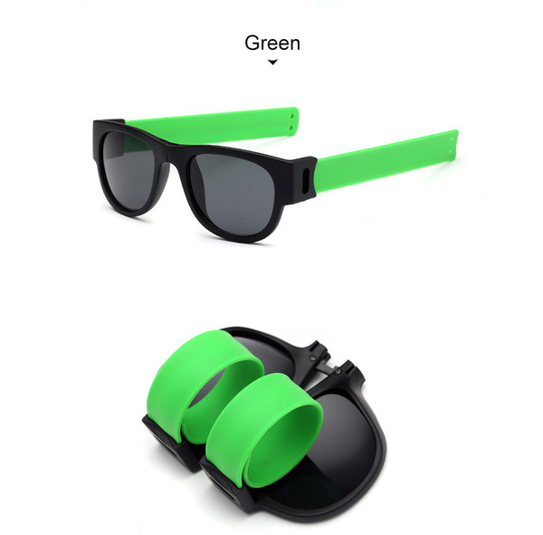 Six Colors Option Foldable Polarized Sun Glasses Women Men Steampunk Glasses Folding Sunglasses Novelty Sunglasses Slap Sunglasses