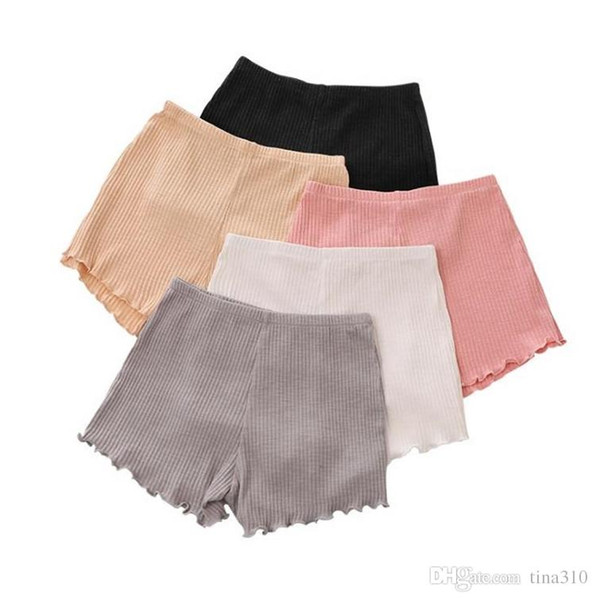 girls cotton short leggings summer fashion short leggings ear side safety for girls short tights home clothing I264