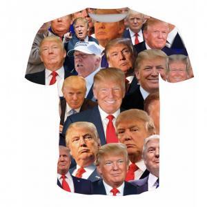 Donald Trump 3D Print T-Shirt Men over size O-Neck Long Sleeve T Shirts Make America Great Again Home Clothing Tops AAA1682