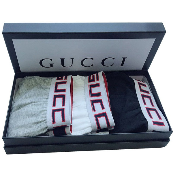 GG Designer Men Boxers With Letters Cotton Breathable Boxer With Box Shorts Casual Men Underpants Sexy Male Underwear Free Shipping