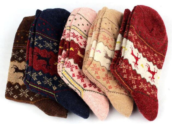 Hot seller Wholesale socks warm cotton colorfull socks Santa stockings for Christmas,Christmas gift free shipping