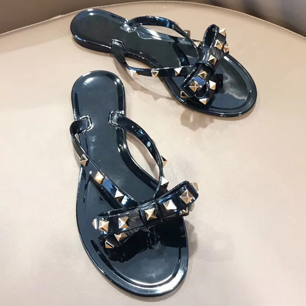 women shoes! big size 40 41 flat sandals luxury women designer outdoor beach fashion causal rubber sandals Household shoes