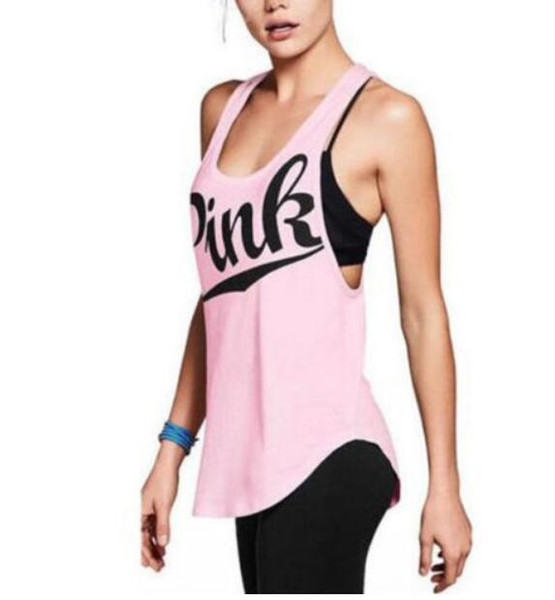 Women Ladies Casual Vest Tank Tops Fitness Stretch Workout Sleeveless Top Summer Tank Tops Pink Clothes