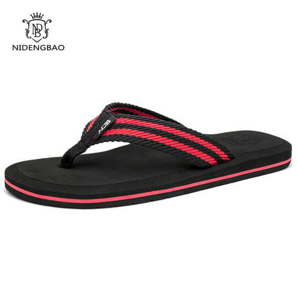 NEEDBO Flip Flops Men Summer Cool Platform Sandals Men Beach Shoes Comfortable Slippers Sandals Flat for Men Plus size 47