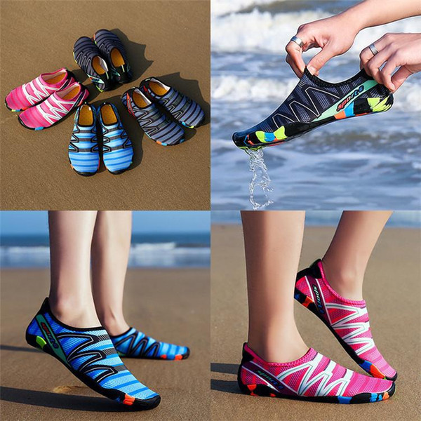 Hot sale breathable Printed leisure diving shoes Outdoor non-slip beach shoes men and women Swimming shoes T3I0314