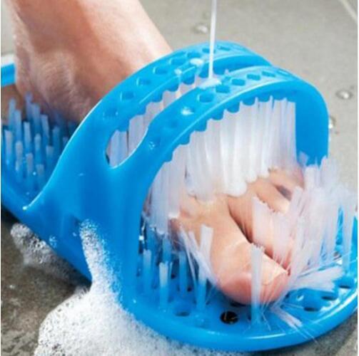 28cm*14cm*10cm Plastic Bath Shoe Shower Brush Massager Slippers Bath Shoes Brush for Feet Pumice Stone Foot Scrubber Brushes AVI-011